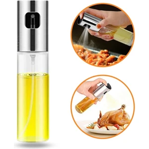 Buffer® 100ML Kapasiteli Şeffaf Spreyli Yağdanlık Sosluk Yağ Püskürtücü Yağ Şişesi