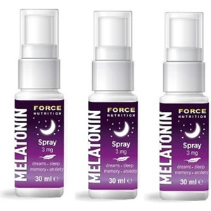 Force Nutrition Melatonin 3 mg 30 ml Sprey 3 Adet