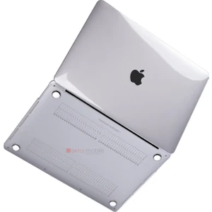 MacBook Pro 13 M1 2021 Kılıf Koruyucu Kapak 13.3" A2338 Uyumlu Şeffaf Parlak Tasarım Hava Kanallı