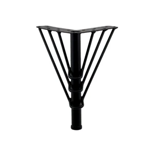 - Üçtel 20 cm Siyah - Metal Ayak - 5 Adet