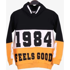 Erkek Çocuk Sweatshirt Baskılı 8-14 Yaş, Siyah