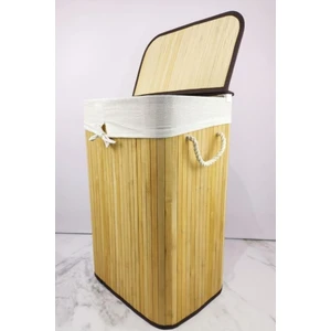 Dikdörtgen Bambu Çamaşır Sepeti Naturel CL-6002-01
