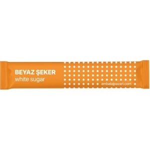 Ambalaj Pazarı Stick Beyaz Şeker 2 gr - 1500 Adet