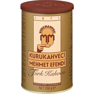 Kurukahveci Mehmet Efendi  Türk Kahvesi Teneke Kutu 250 gr