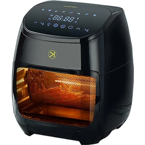 Mi Liven Air Fryer 11L Xxxxl Mega Boy Dijital LED Ekranlı Yağsız Fritöz - Siyah