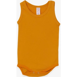 Kız Bebek Çıtçıtlı Body 9 Ay-3 Yaş, Hardal Sarı