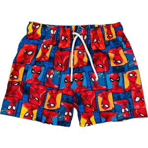 Lolli Boom Kids  Erkek Çocuk File Ağ Şort Mayo Bel Bağlamalı Efsane Karakterler Baskılı Yeni Sezon Spider Man - Superman Paw Patrol