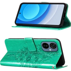 Camon 19 Neo Için Kelebek Pu Deri Çevirmeli Cüzdan Stand Telefon Kılıfı - Yeşil (Yurt Dışından)