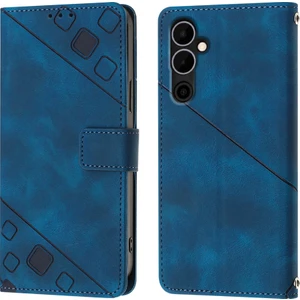 Pova Neo 2 LG6N Için Deri Cüzdan Flip Stand Telefon Kılıfı - Mavi (Yurt Dışından)