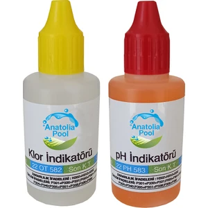 Anatolia Pool Havuz Suyu Test Kiti Yedek Sıvısı Klor ve Phenol (Pool Water Test Kits Liquid Cı And Ph)