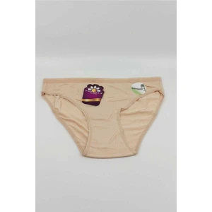 Kadın Ten Bambu Kumaş Slip Külot 12 Adet