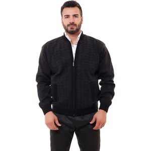 Karbey Triko Erkek Siyah Çelik Örgü Triko Mont