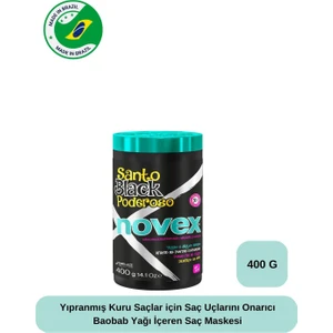 Mystıc Black - Yıpranmış Kuru Saçlar Için Saç Uçlarını Onarıcı Baobab Yağı Içeren Saç Maskesi 400g