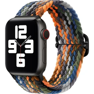 Apple Watch Ultra 49MM Için Esnek Örgülü Kumaş Kordon Kayış - KY45-2
