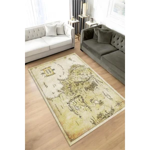 Orta Dünya Dokuma Tabanlı Yıkanabilir Kaymaz Yüzüklerin Efendisi Film Halısı