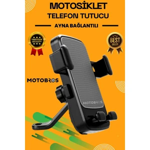 Bisiklet Motorsiklet Motosiklet Ayna Bağlantılı Premium Telefon Tutucu Motor Telefon Tutucu MT-9981