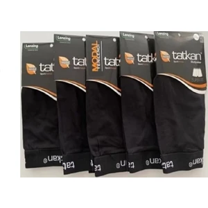 Tatkan Erkek 5'li Modal Penye (Likralı Esnek) Spor Kesim Slim Fit Boxer Külot (Kombin)