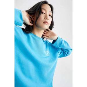 Regular Fit Bisiklet Yaka Sweatshirt X0133AZ22SP