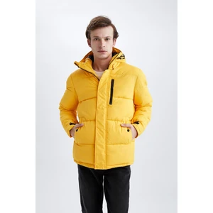 Regular Fit Dik Yaka Su itici Isı Yalıtımlı Warmtech Şişme Mont X2494AZ22WN
