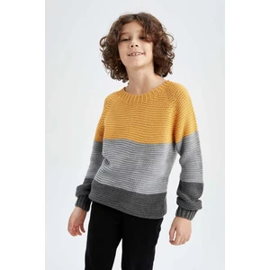 Erkek Çocuk Regular Fit Bisiklet Yaka Kazak R3179A622AU