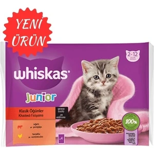 Junior Yavru Klasik Öğünler Sığırlı Tavuklu 4X85 gr (13 Adet)
