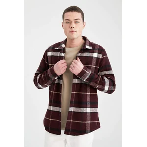 Regular Fit Ekose Desenli Uzun Kollu Oduncu Gömlek Ceket S9275AZ21AU