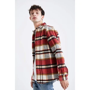 Regular Fit Ekose Desenli Uzun Kollu Oduncu Gömlek Ceket S9275AZ21AU