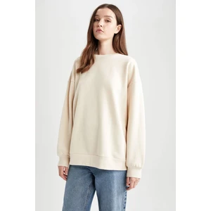 Oversize Fit Bisiklet Yaka Sweatshirt Y1346AZ22WN