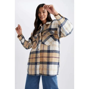 Relax Fit Kareli Flanel Uzun Kollu Tunik Z2043AZ22AU