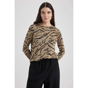 Traditional Regular Fit Bisiklet Yaka Uzun Kollu Tişört Z1502AZ22AU