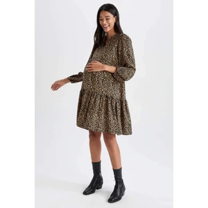 Regular Fit Mini Hamile Elbise V9333AZ22AU