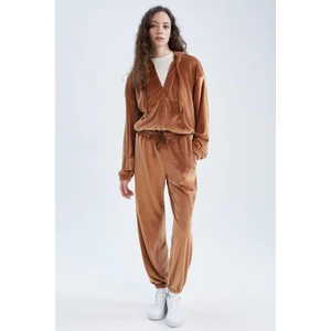 Regular Fit Basic Kadife Eşofman Altı Z9149AZ22WN