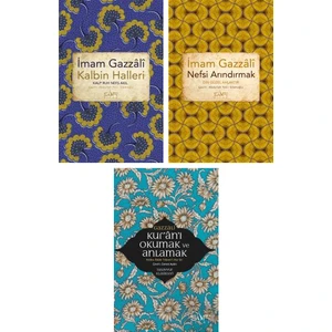 Imam Gazzali 3 Kitap Set / Kalbin Halleri - Nefsi Arındırmak - Kur'anı Okuma ve Anlamak