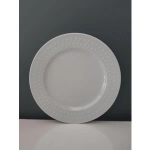 Kütahya Porselen Inci 6 Adet 21 cm Pasta Tabağı Dekorsuz