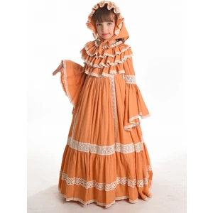 Mialora Exclusive Özel Tasarım Vintage Kız Çocuk Elbise, Saç Aksesuarlı Kız Çocuk Abiye Elbise, Uzun Kız Çocuk Elbise10