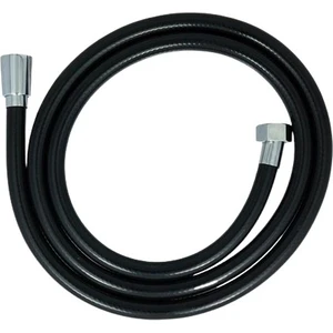 Su Armatürleri Pvc Kaplama Spiral Duş Hortumu Siyah Kırılmaz Kopmaz Banyo Duş Hortumu ( 150 Cm)