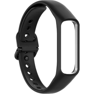 Samsung Galaxy Fit 2 R220 Kordon Mat Klasik Silikon HS07 Siyah