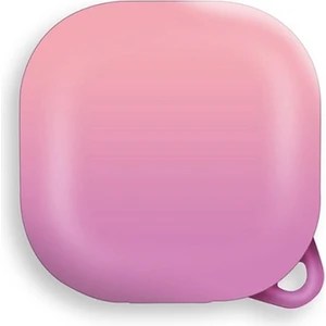 Samsung Galaxy Buds 2 Kılıf Kancalı Çift Renk Sert Plastik Sf8 Pembe