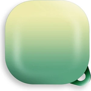 Case Street Samsung Galaxy Buds 2 Kılıf Kancalı Çift Renk Sert Plastik Sf8 Yeşil