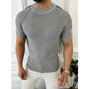 Elku Moda Tişört Örme Triko Nefes Alabilen Terletmez Slim Fit Dar Kesim T-Shirt