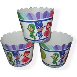 Kelebek Oyuncak Pj Masks (Pijamaskeliler) Cupcake (Muffin) Kabı (25 Adet)