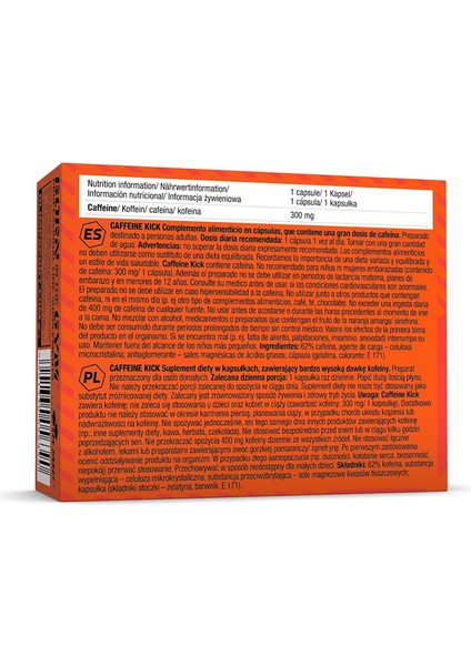 Caffeine Kick 60 Kapsül (200MG Kafein)