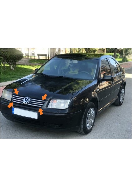 Aktif Oto Krom Volkswagen Bora Sd Ön Panjur 8 Parça Paslanmaz Çelik 1998 > 2004