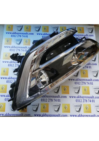 Megane 4 Sağ Far Siyah Ledli 260106827R -Renault Mais