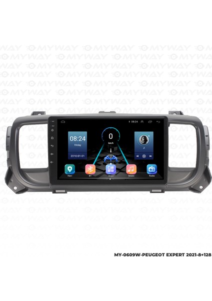 Peugeot Expert Android Multimedya Carplay Navigasyon Ekran - 8gb RAM+128 GB HDD - Myway indirimleri