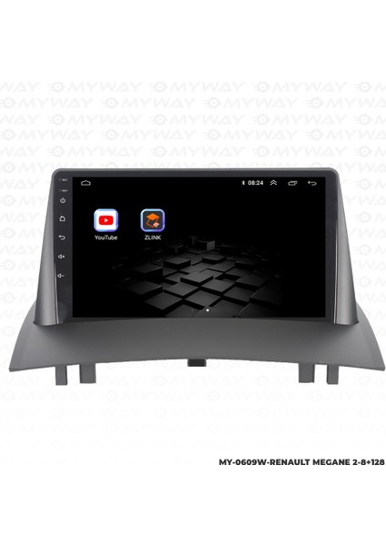 Renault Megane 2 Android Multimedya Carplay Navigasyon Ekran - 8gb RAM+128 GB HDD - Myway indirimleri