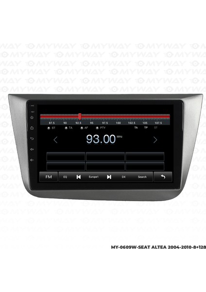 Seat Altea Android Multimedya Carplay Navigasyon Ekran - 8gb RAM+128 GB HDD - Myway