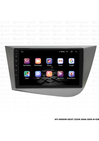Seat Leon Android Multimedya Carplay Navigasyon Ekran - 8gb RAM+128 GB HDD - Myway modelleri