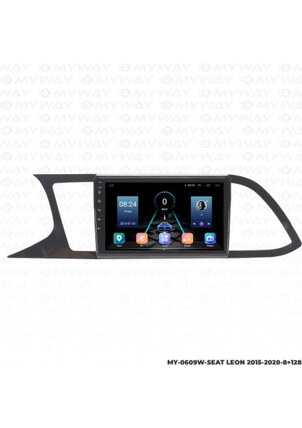 Seat Leon Android Multimedya Carplay Navigasyon Ekran - 8gb RAM+128 GB HDD - Myway modelleri