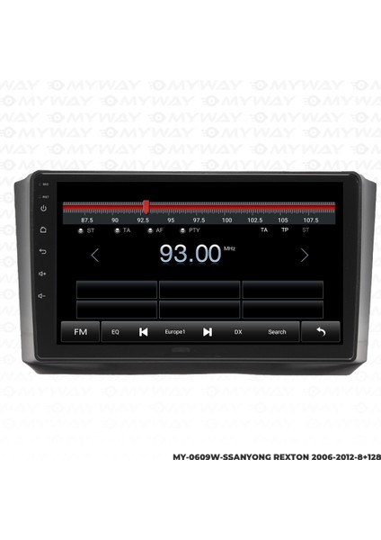 Ssangyong Rexton Android Multimedya Carplay Navigasyon Ekran - 8gb RAM+128 GB HDD - Myway fiyatları